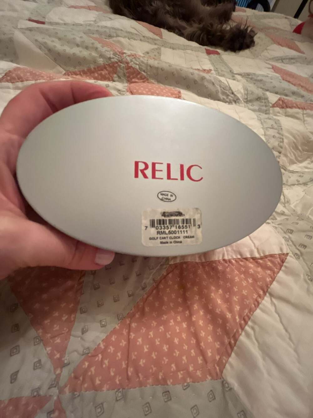 Relic Limited Edition Die Cast Golf Cart Desk Clock RML5001111